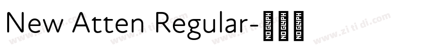 New Atten Regular字体转换